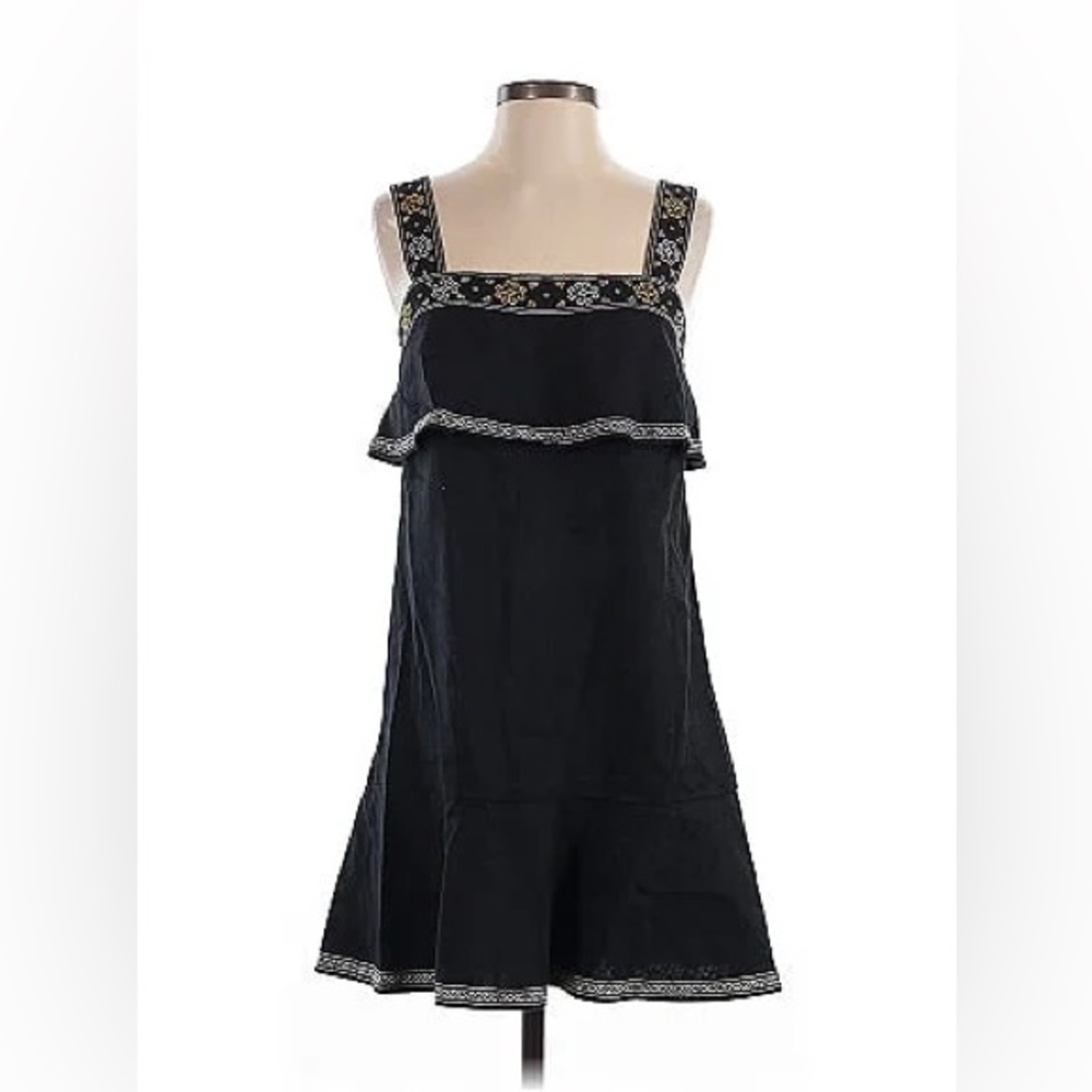 Gorgeous black Madewell dress with embroidered details